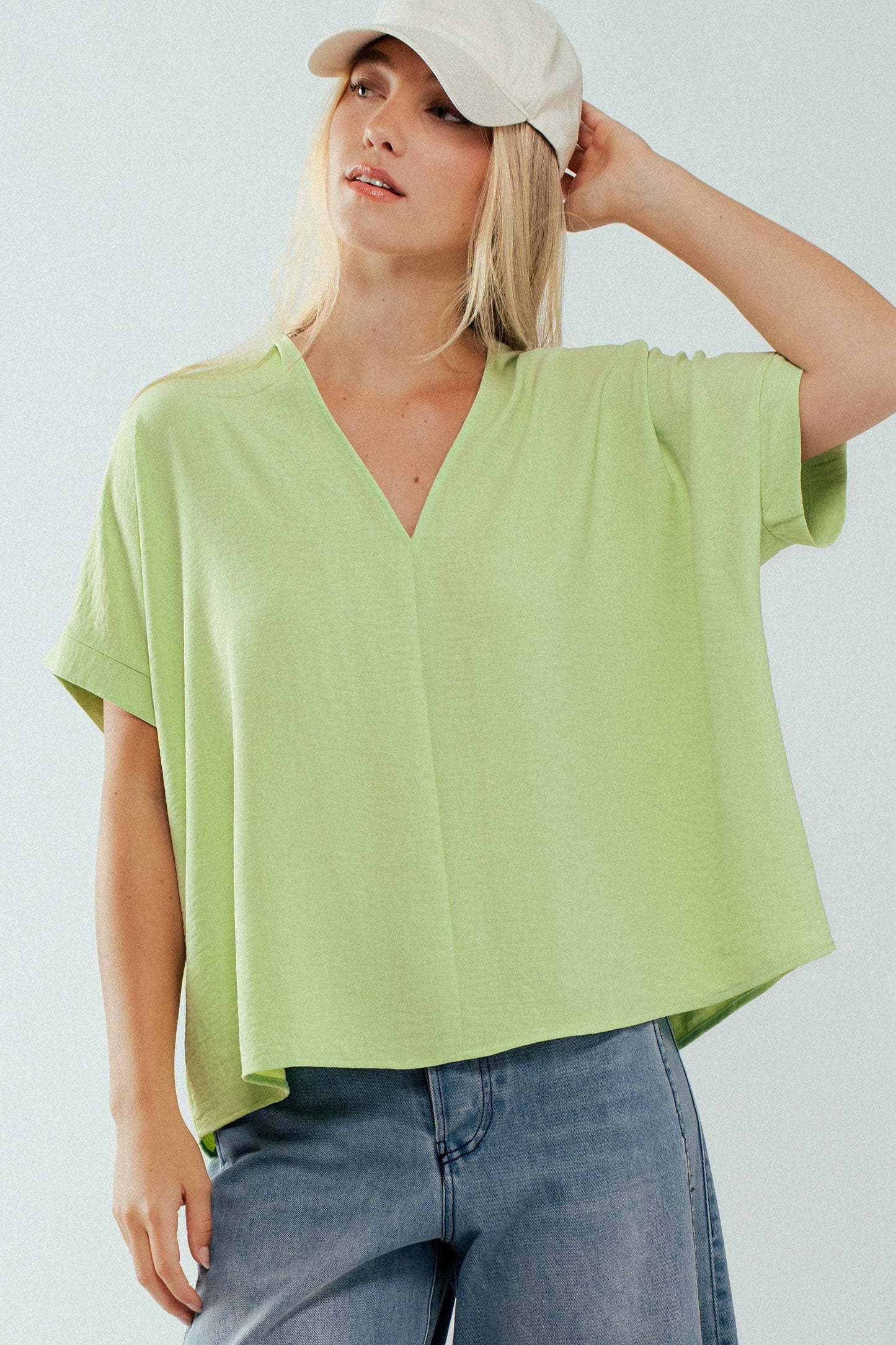Breezy Airflow V-Neck Top-SS