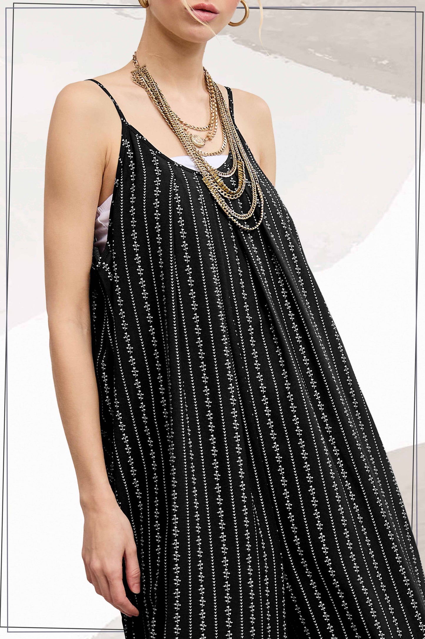 Spaghetti Strap Sleeveless Long Jumpsuit