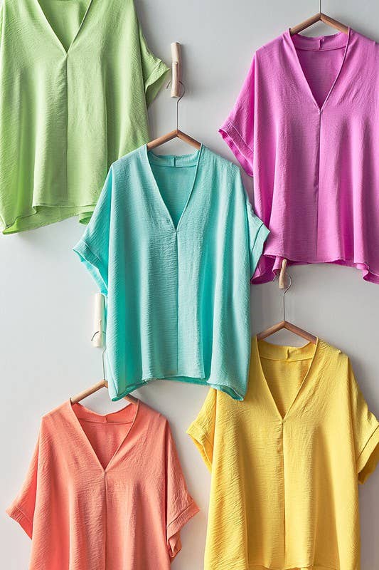 Breezy Airflow V-Neck Top-SS