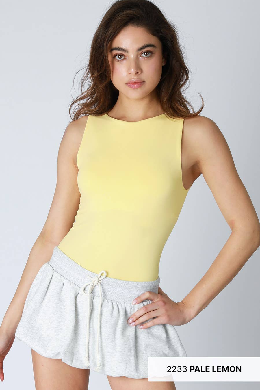 Clean Line Boat Neck Tank Top
