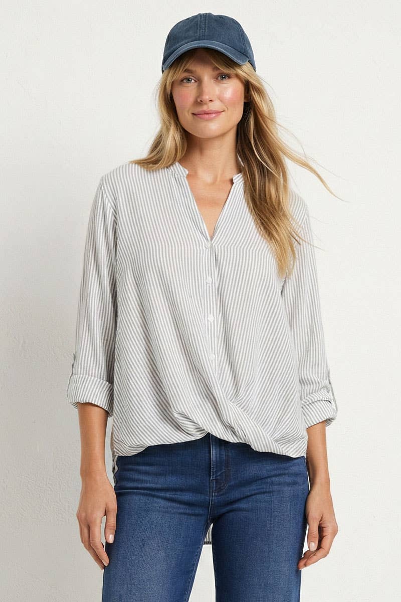 Striped Button Up Shirt