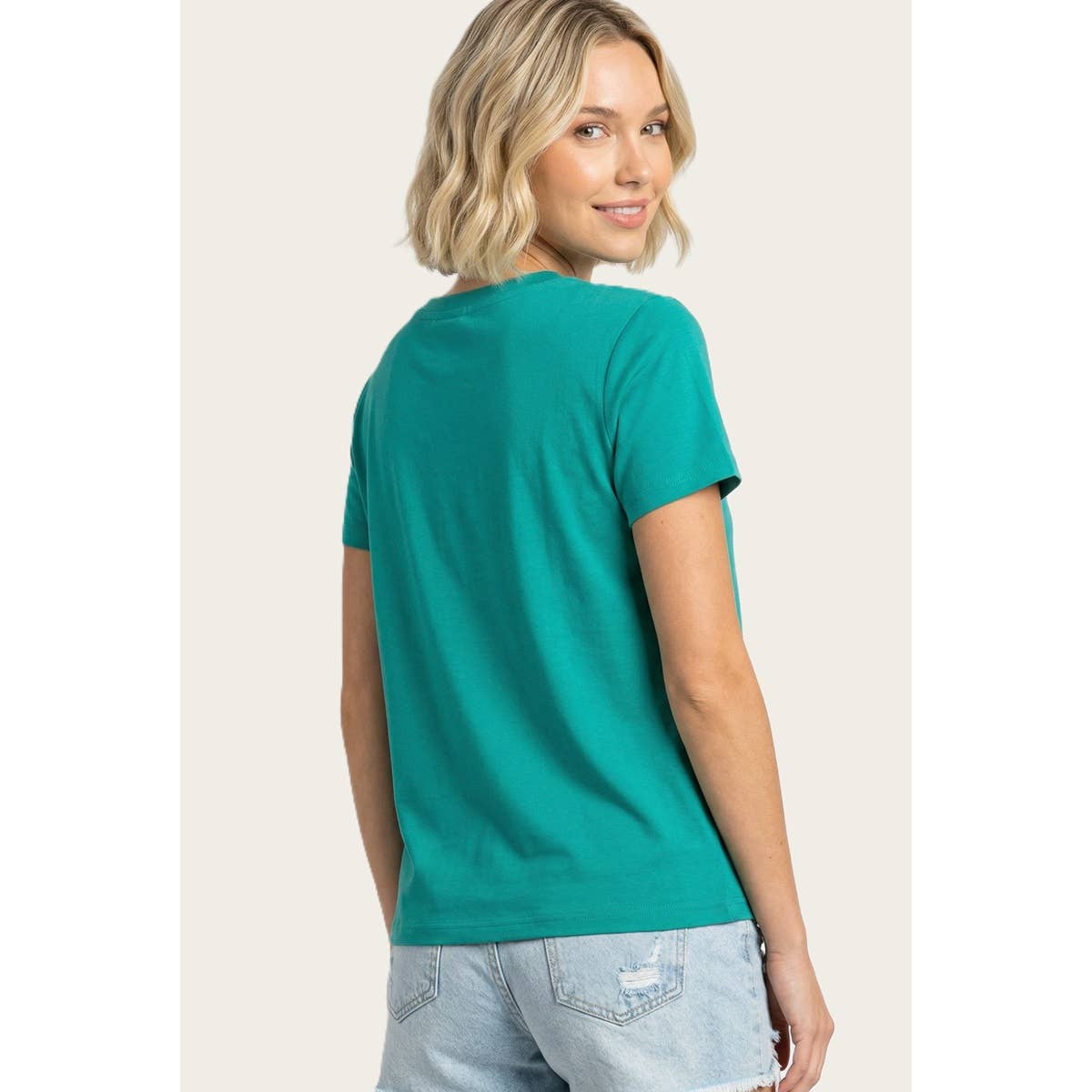 BASIC SOLID SHORT SLEEVE JERSEY TOP