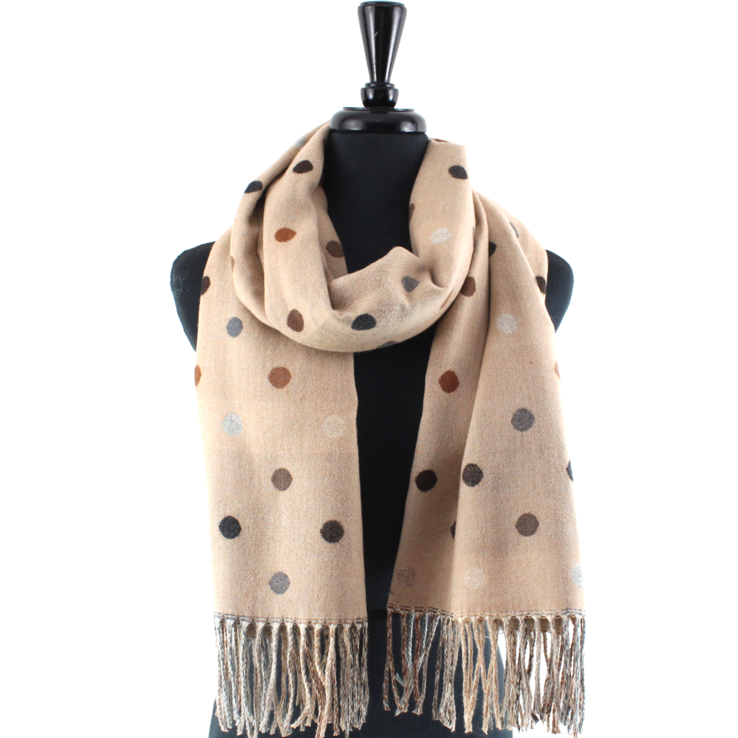 Polka Dots Reversible Scarf