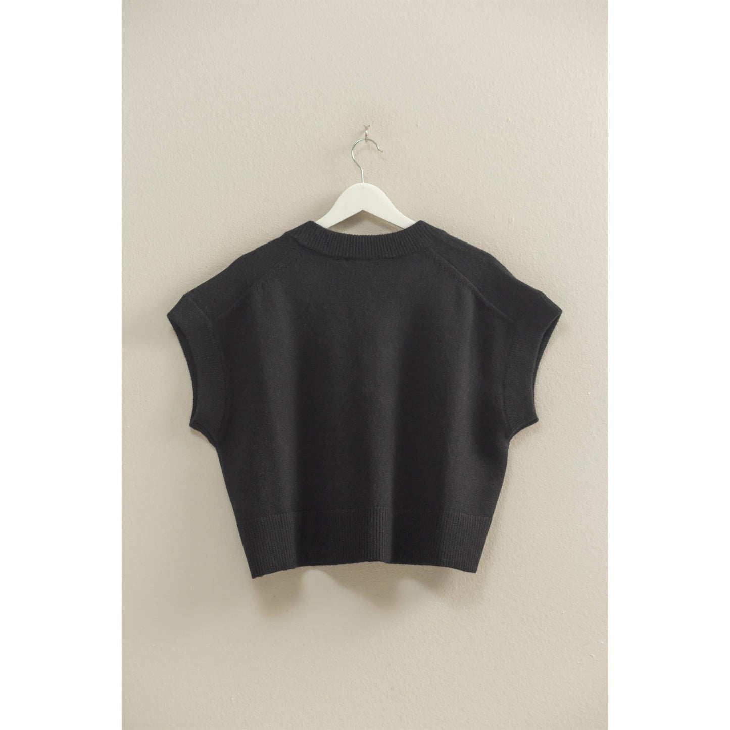 Oversized V-Neck Sweater Vest