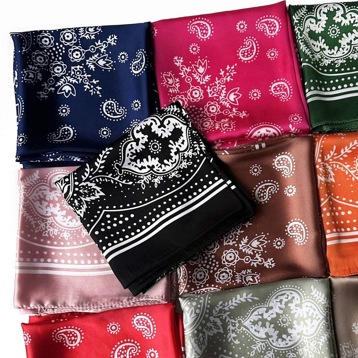 Paisley Printed Square Scarf