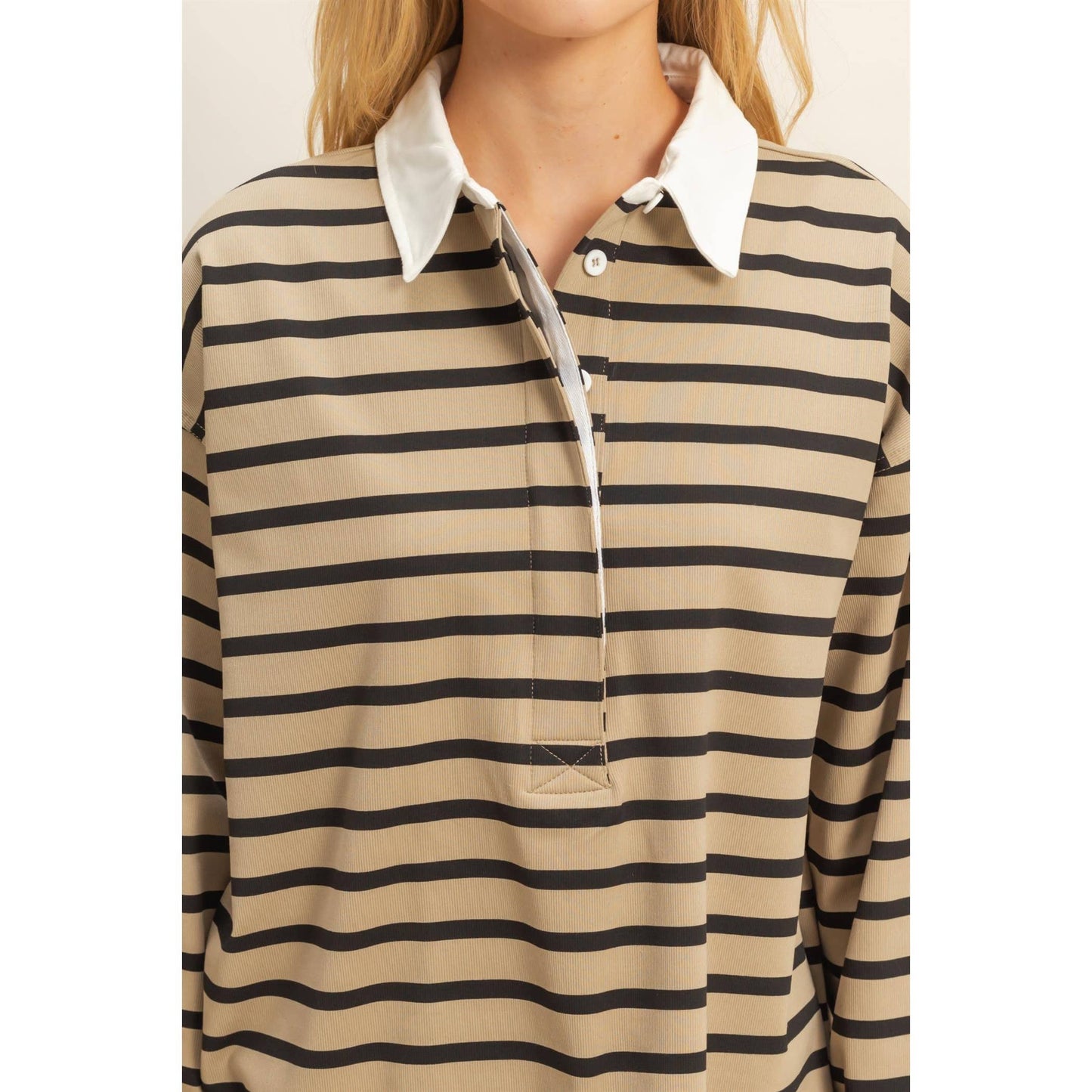 Rugby Polo With Collar Shirt