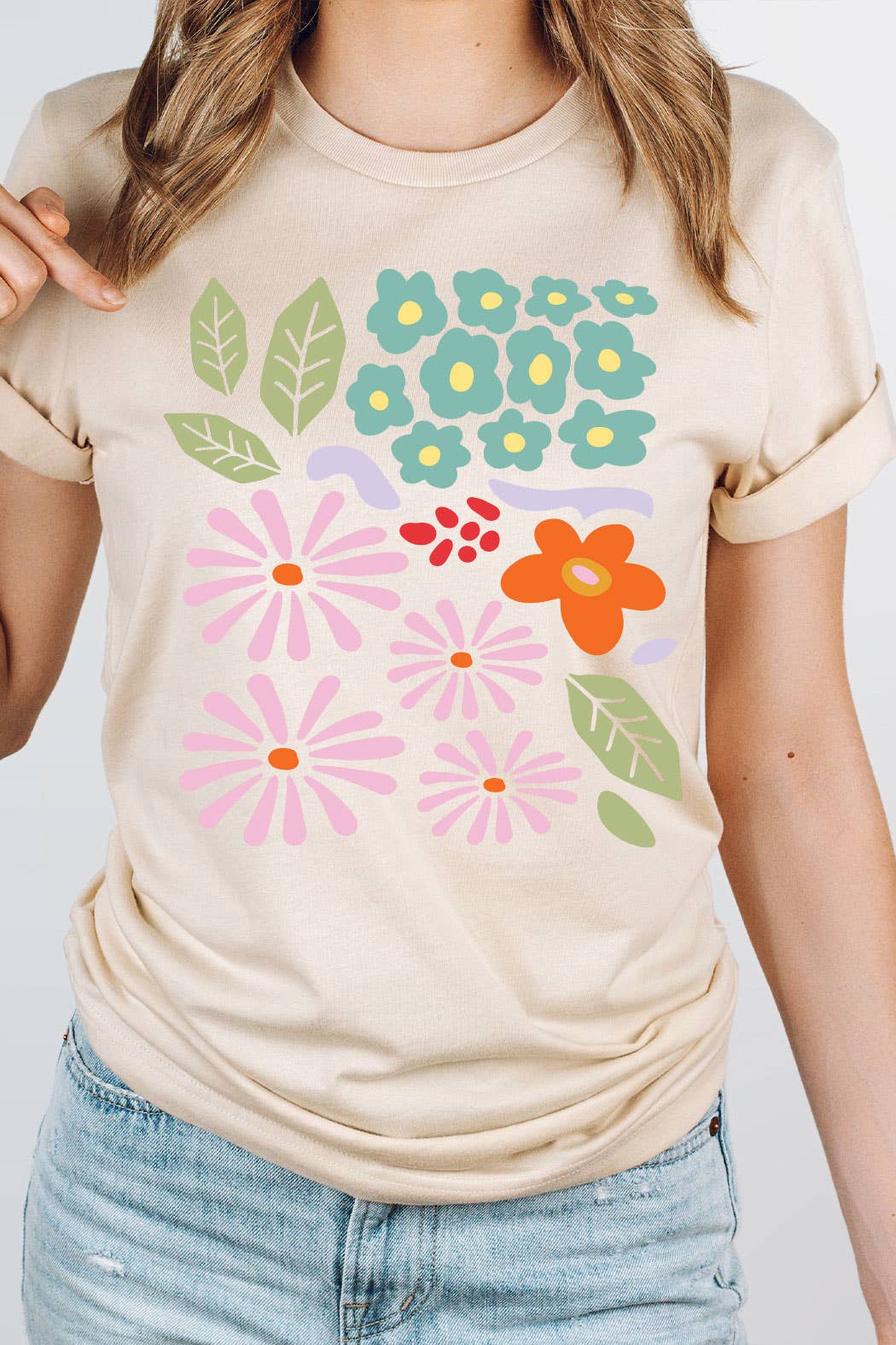 Abstract Floral  Tee