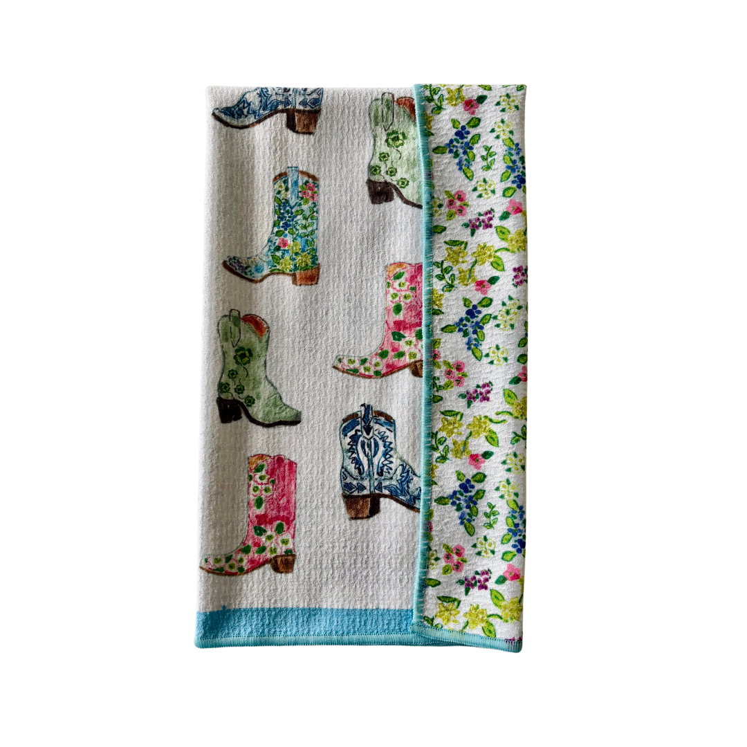 Double Sided Rodeo Tea Towel