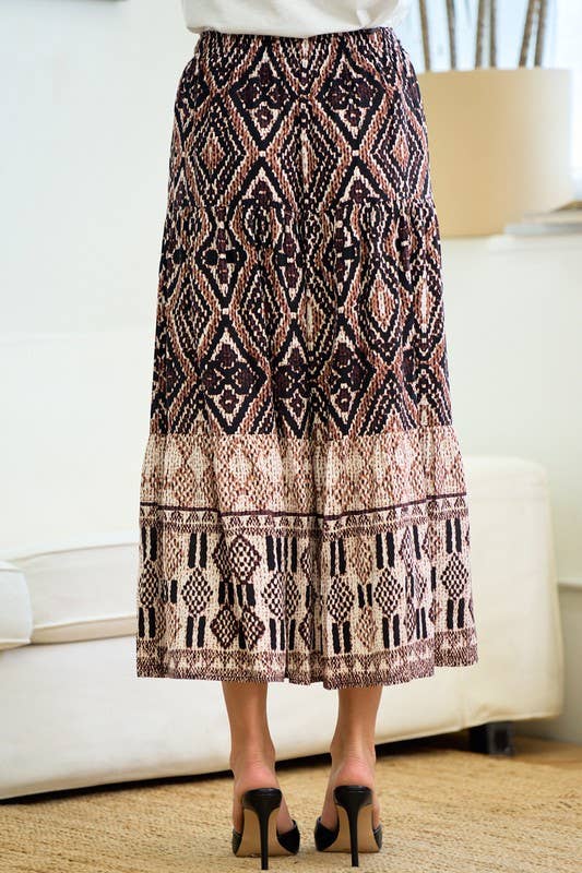 Aztec Tiered Skirt