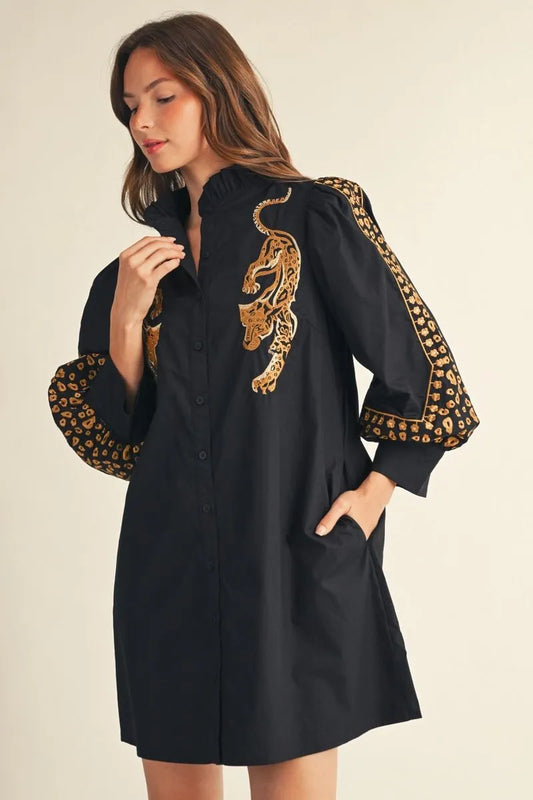 3/4 Puff sleeve dress