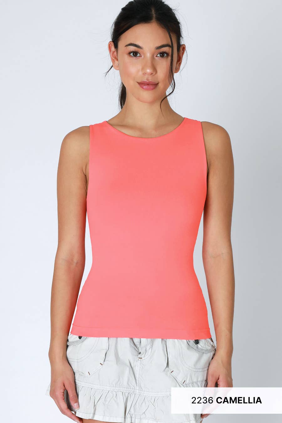 Clean Line Boat Neck Tank Top
