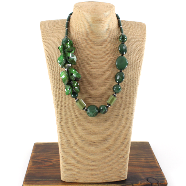 Funky Polyresin Statement Necklace