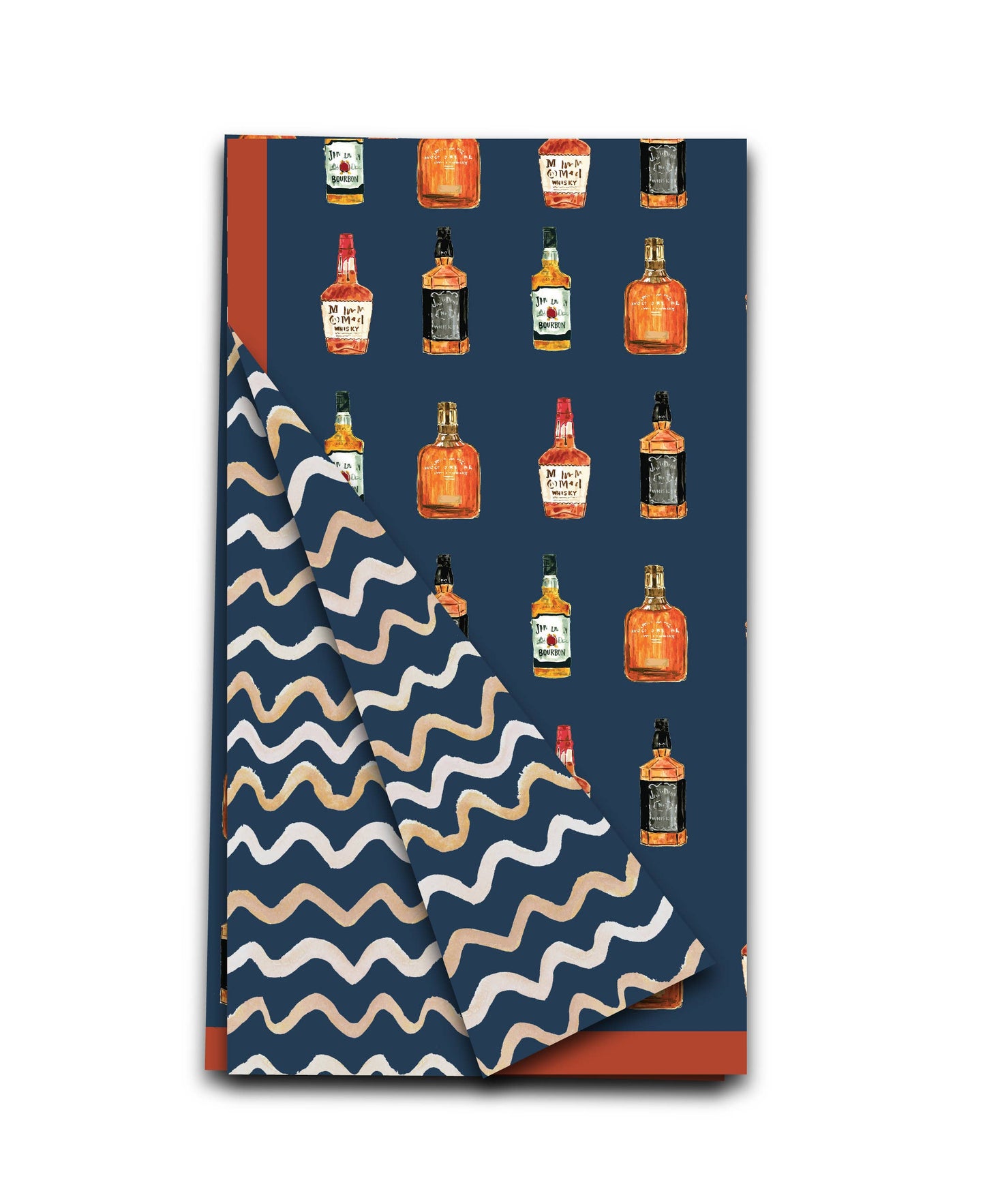 Double Sided Bourbon  Tea Towel