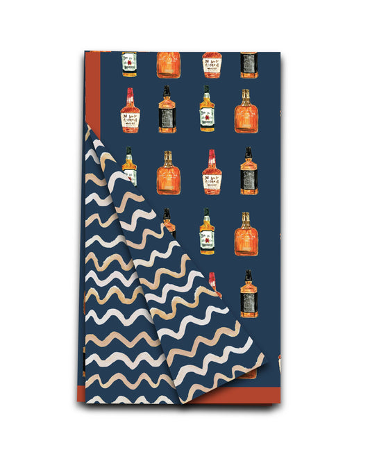 Double Sided Bourbon  Tea Towel