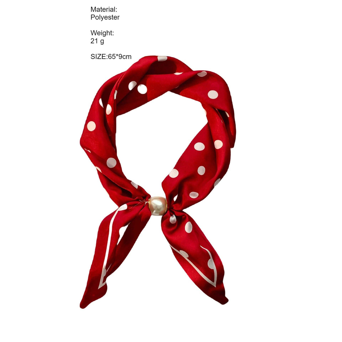 Long Scarf Pearl Magnetic Clasp Versatile Women