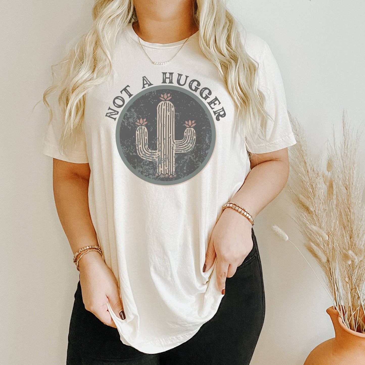 Not A Hugger Cactus l Western Tee