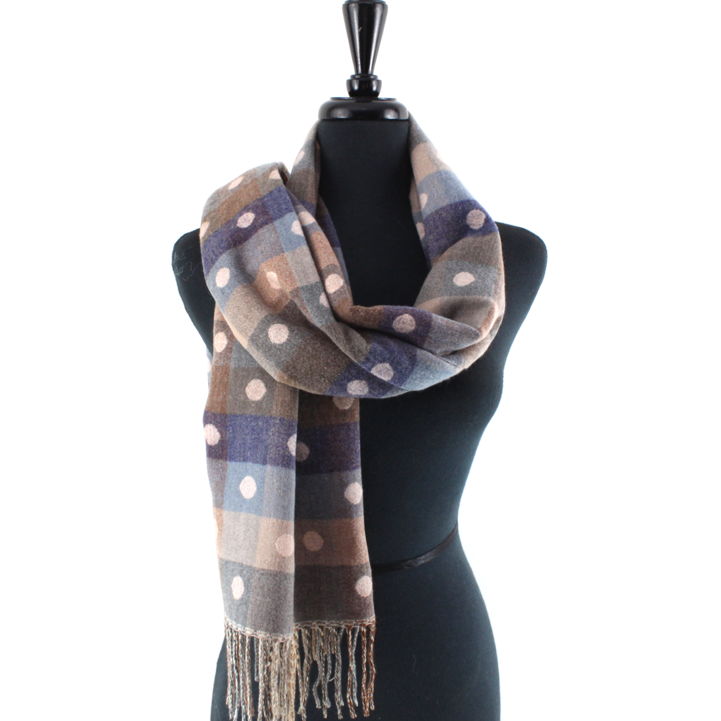 Polka Dots Reversible Scarf