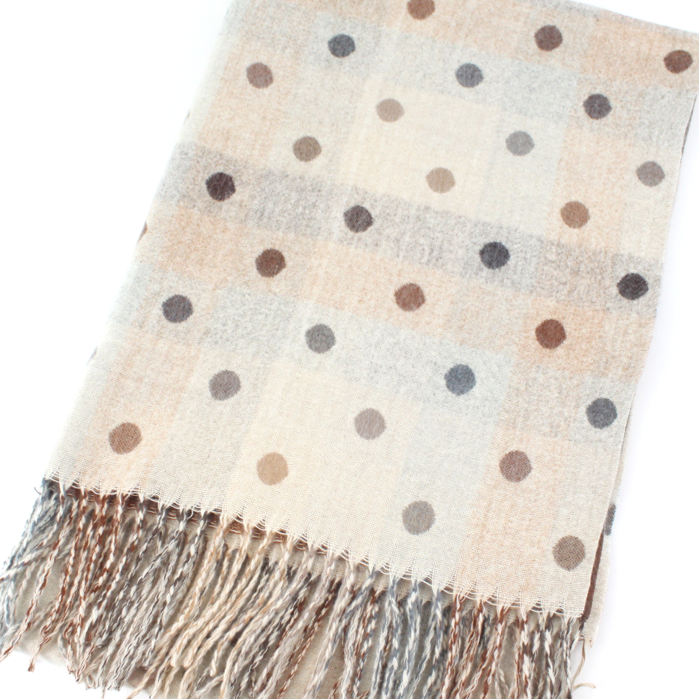 Polka Dots Reversible Scarf