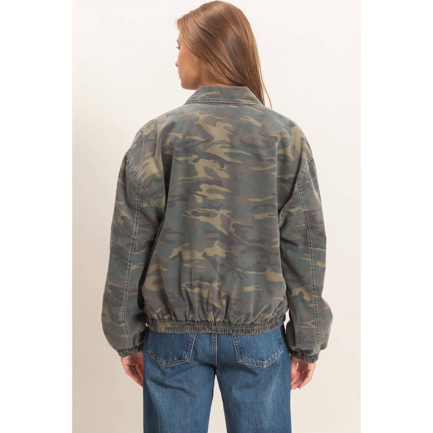 Camouflage Zip-Up Jacket