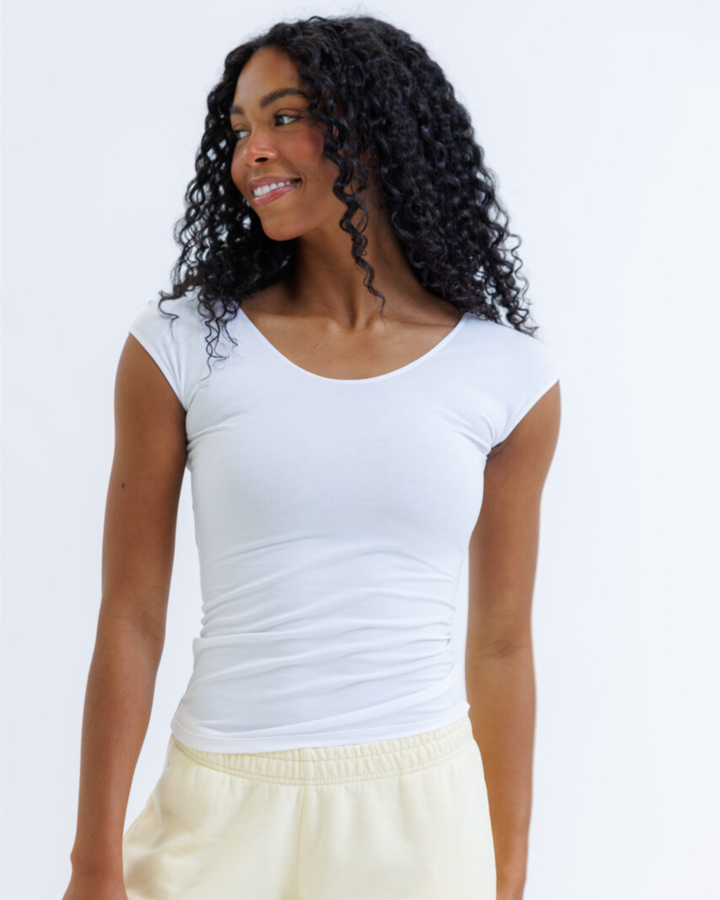 Essential Tee - Short Cap Sleeve Layering Tee