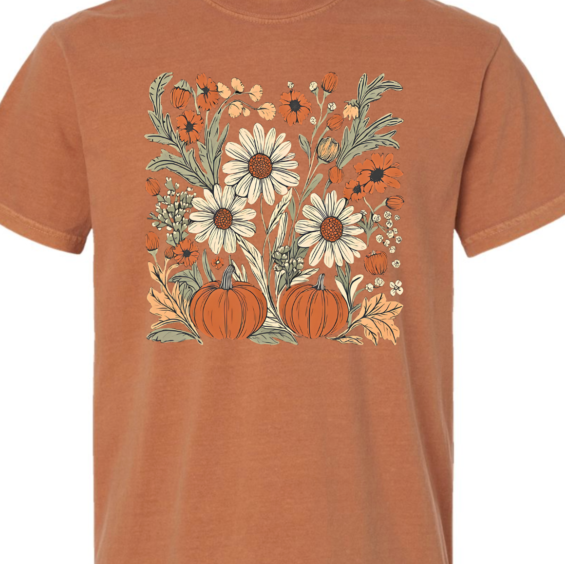Boho Fall Floral Comfort Tee