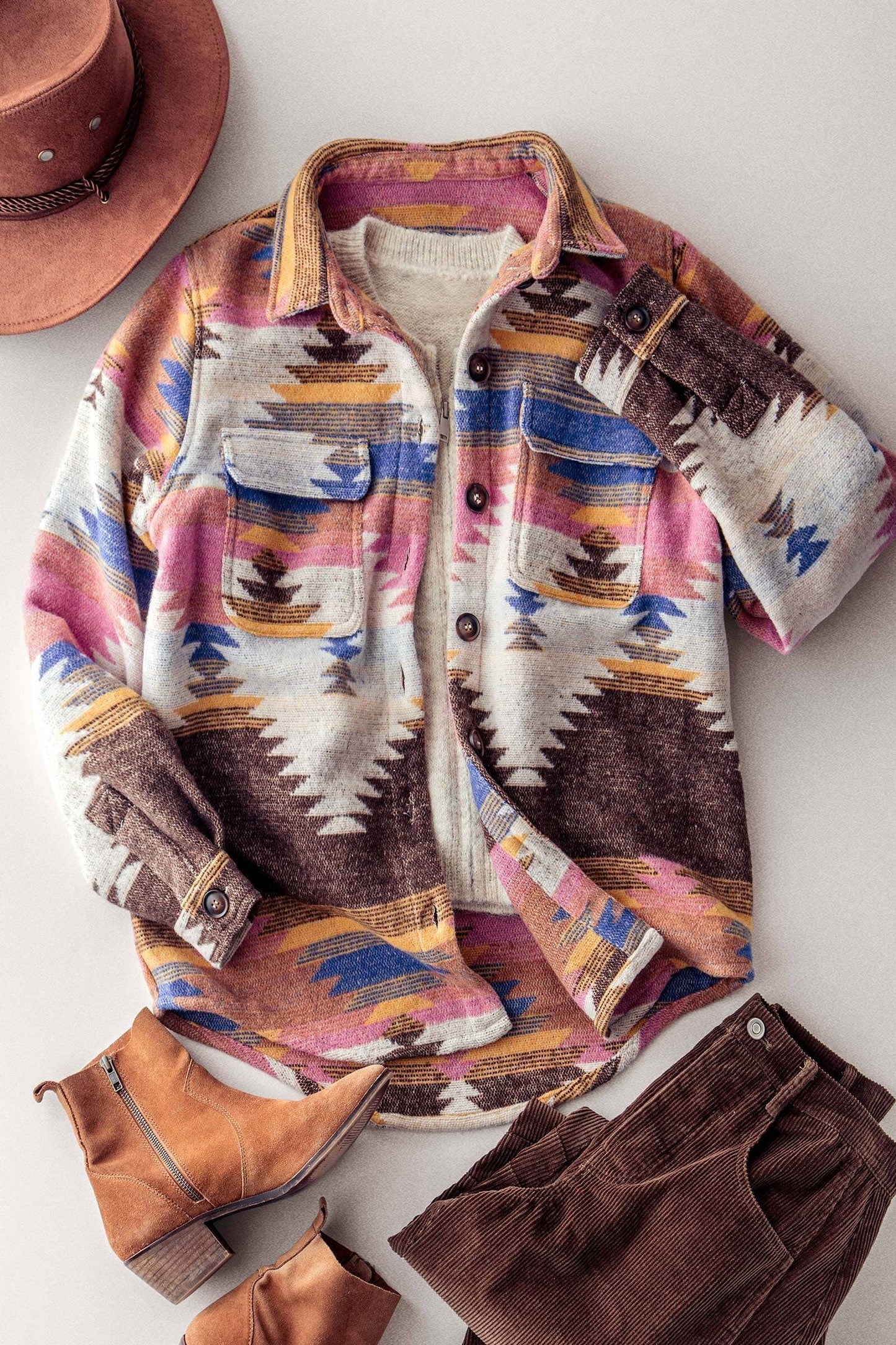 Aztec Print Jacket