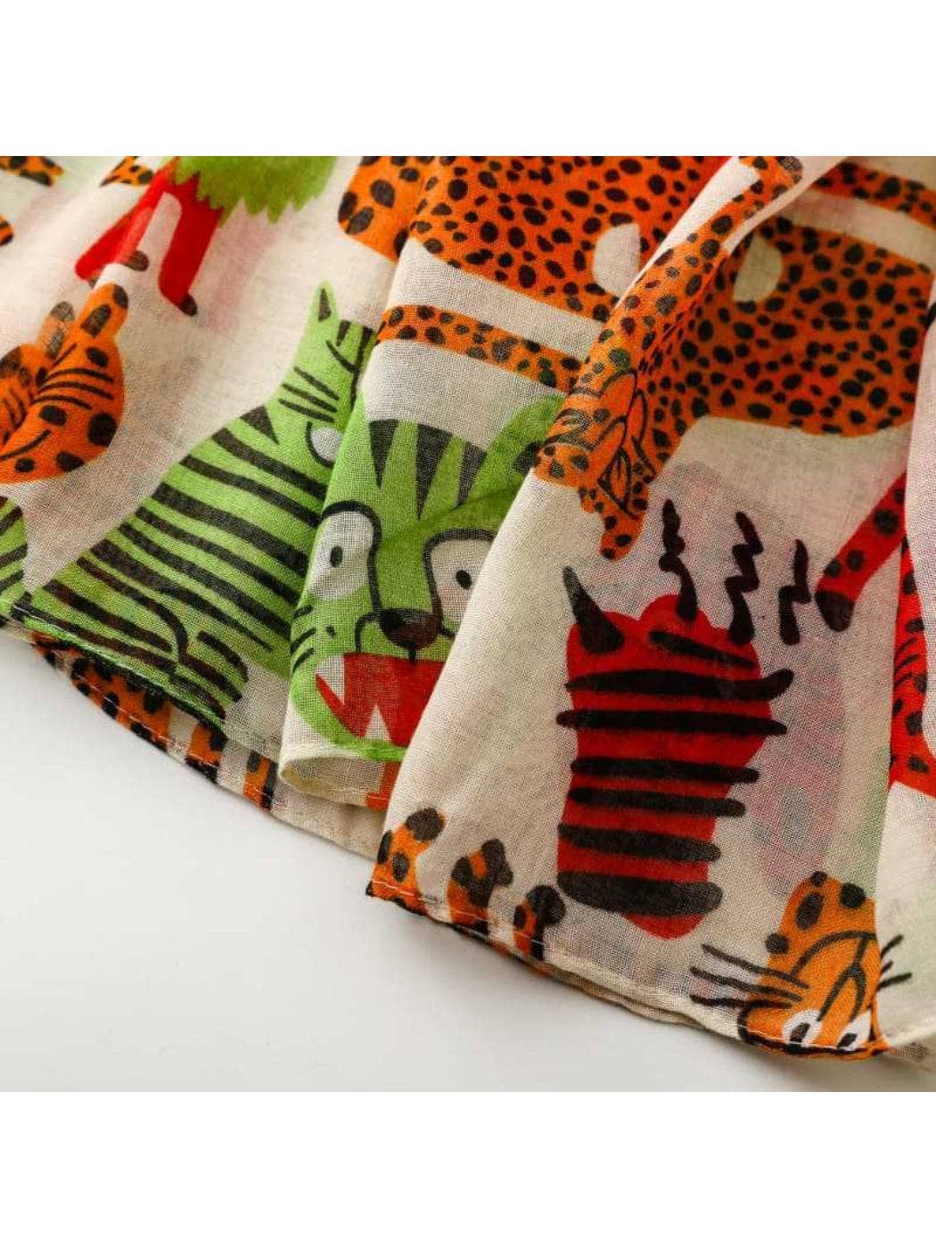 Playful Animal Print Scarf