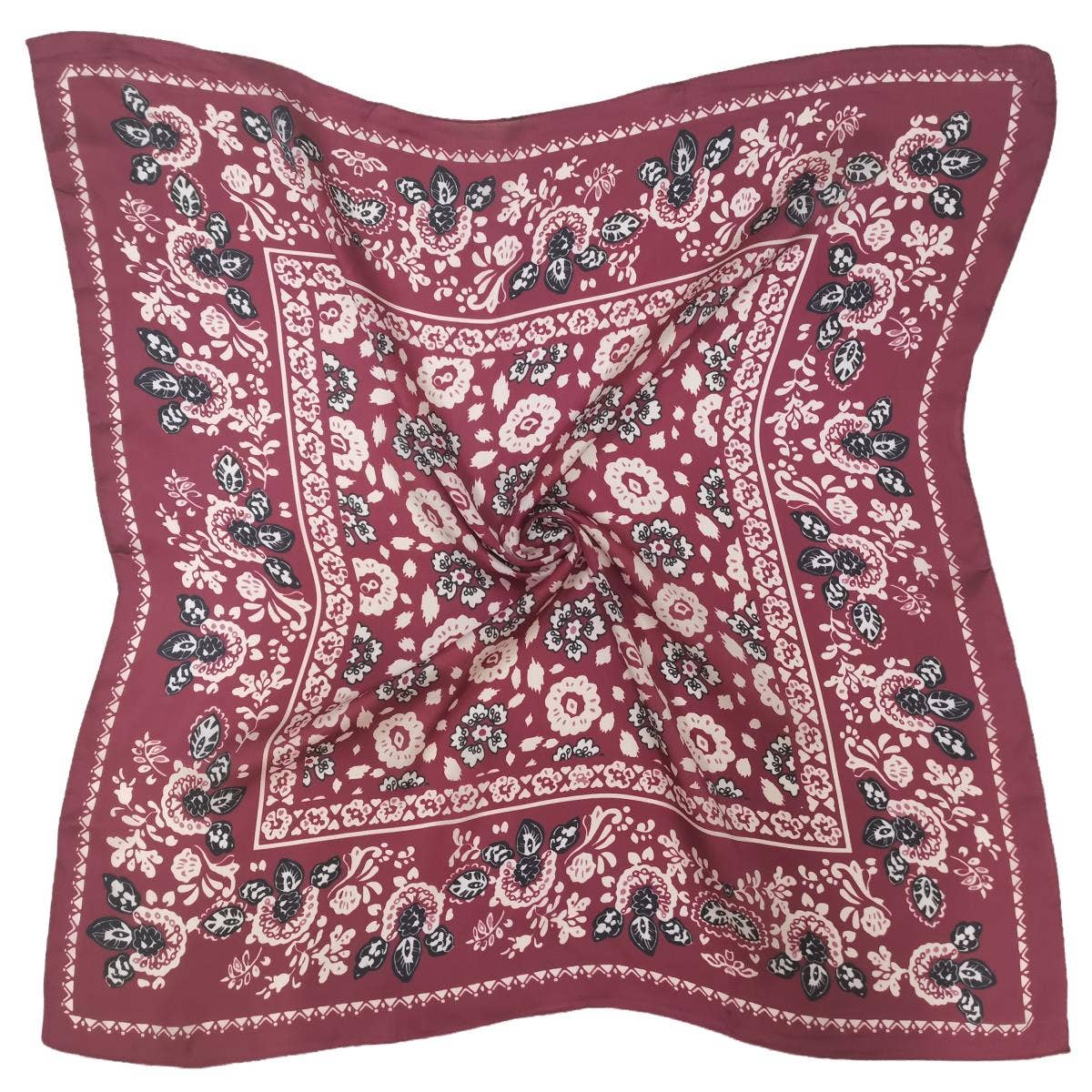Floral Print Square Scarf