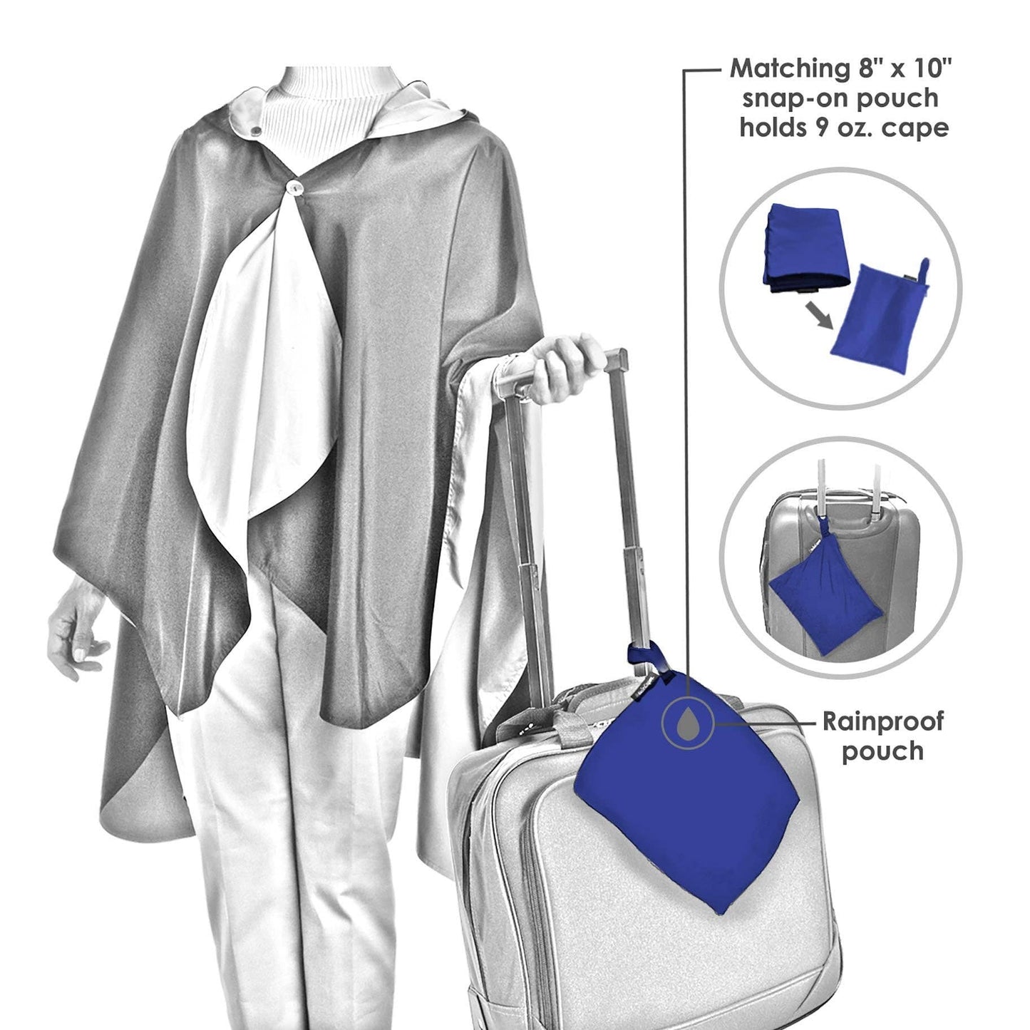 Van Gogh Irises Reversible Rain Cape