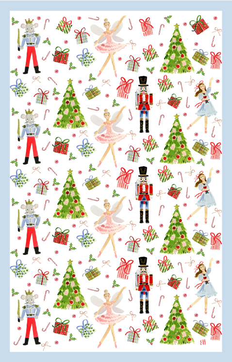 Nutcracker Ballet Tea Towel