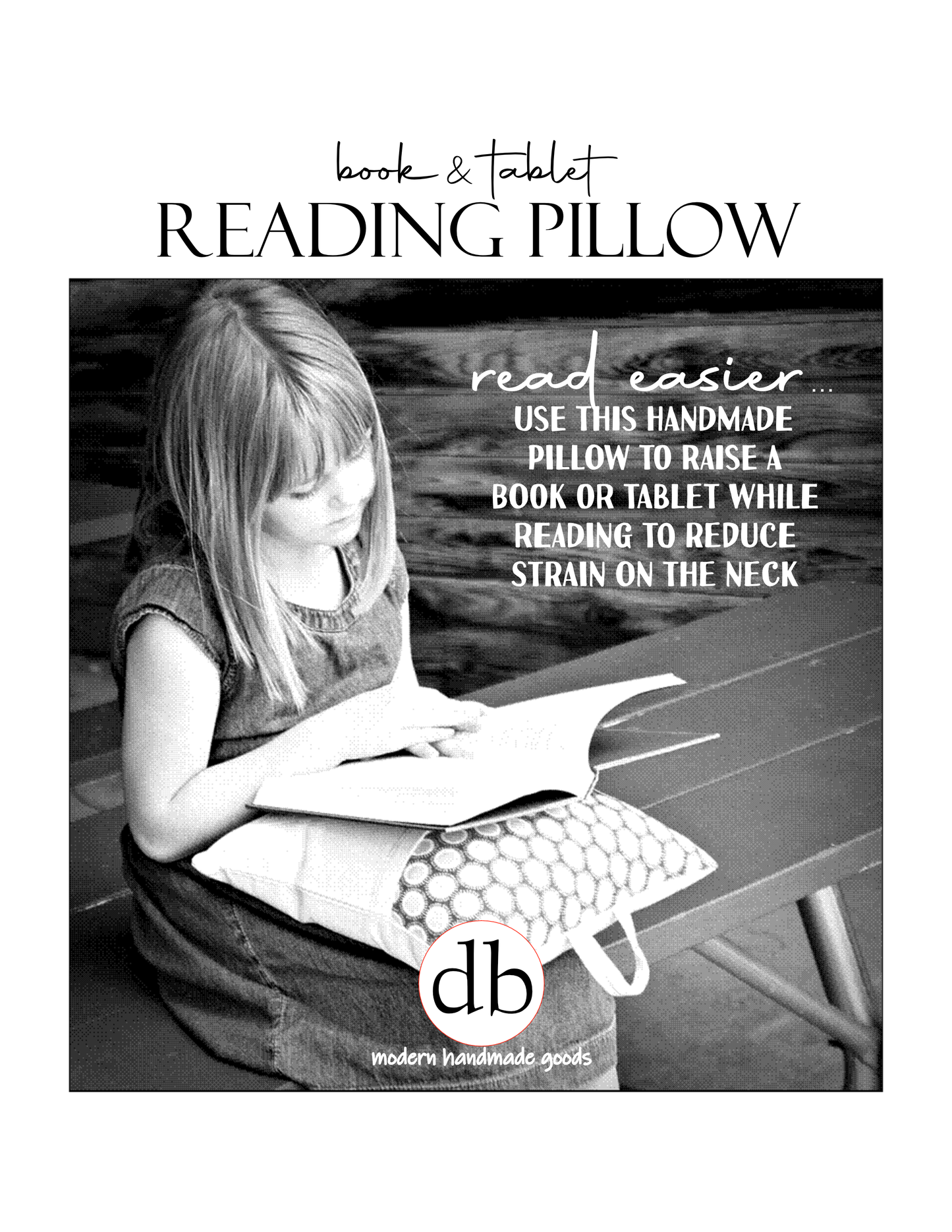 Reading Pillow- You Can't Read All Day