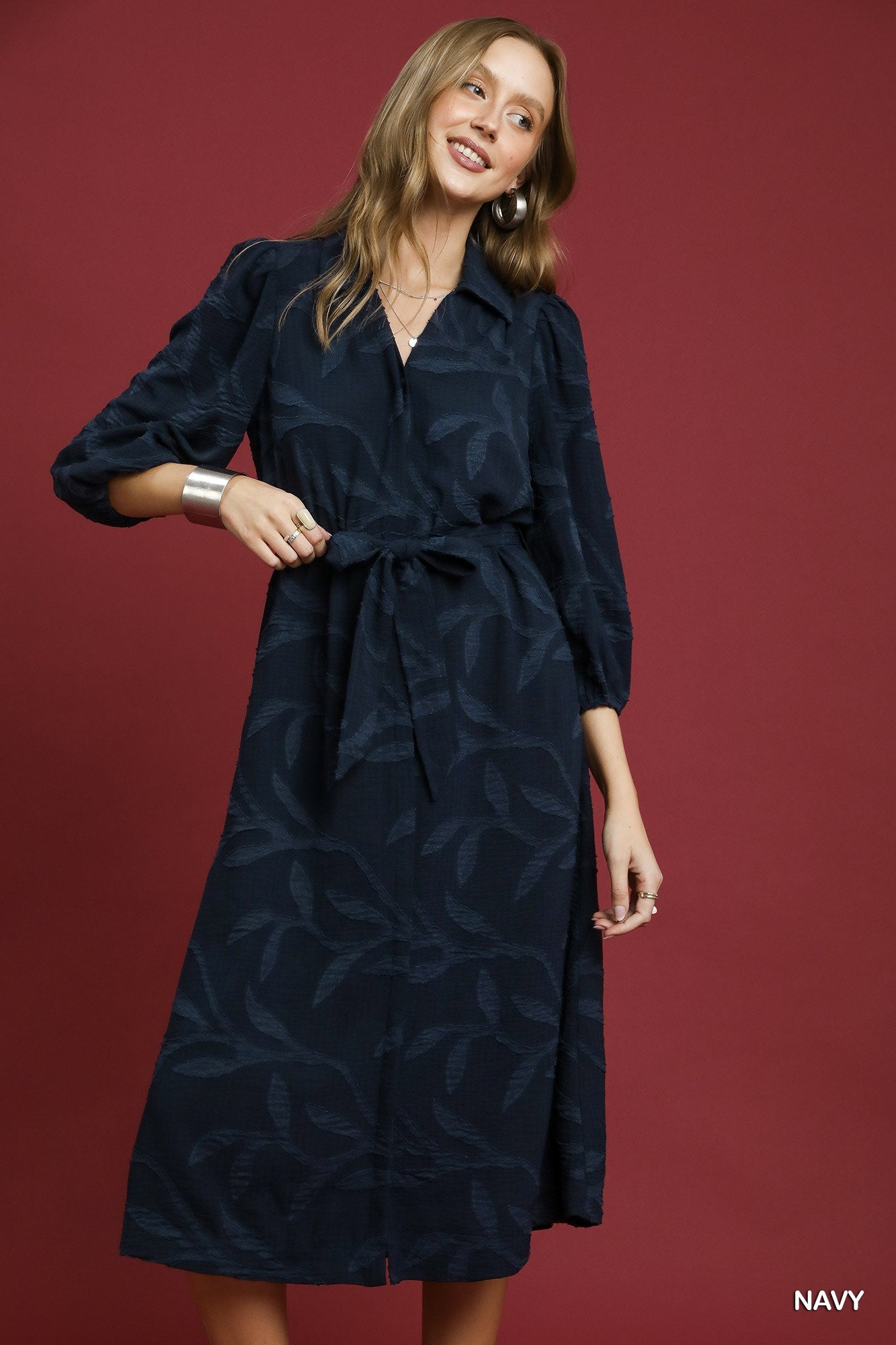 Jacquard Midi Dress