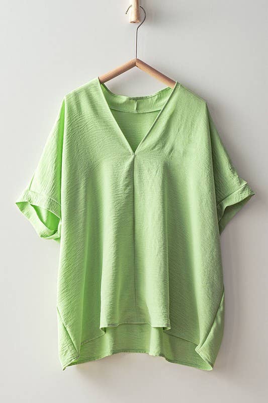 Breezy Airflow V-Neck Top-SS