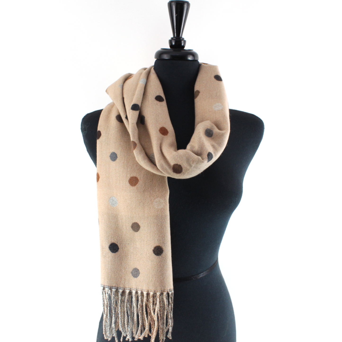 Polka Dots Reversible Scarf