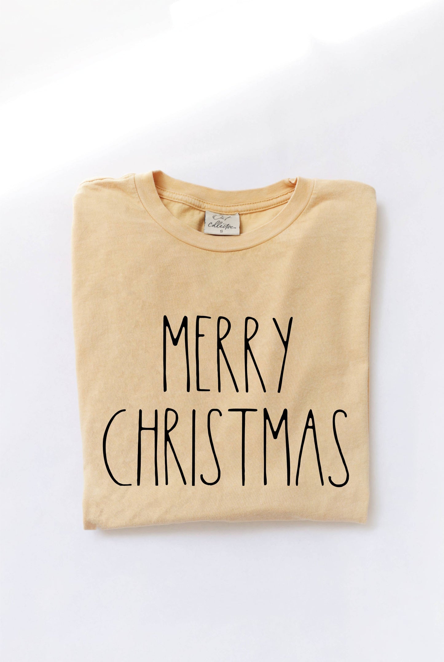 MERRY CHRISTMAS Mineral Graphic Top