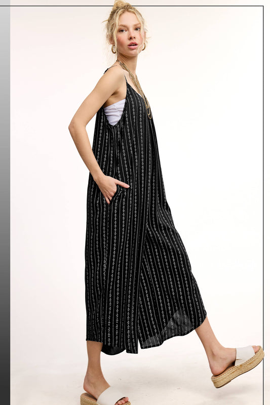Spaghetti Strap Sleeveless Long Jumpsuit