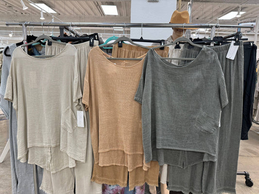 Mesh Linen Pant