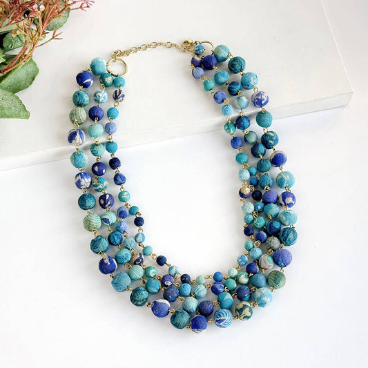 Kantha Azure Karita Necklace