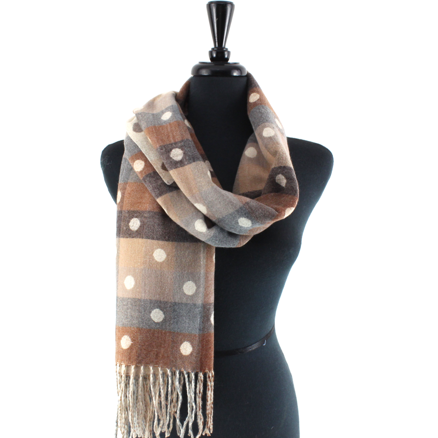 Polka Dots Reversible Scarf