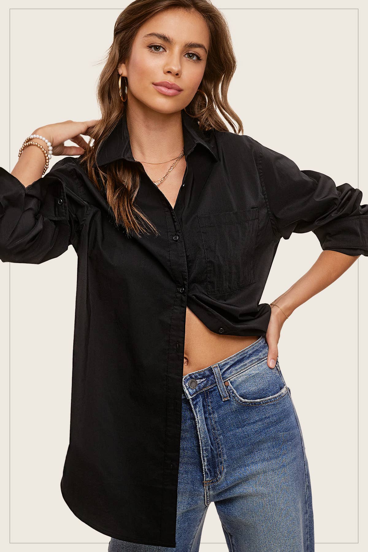 Button Down Classic  Poplin Shirt