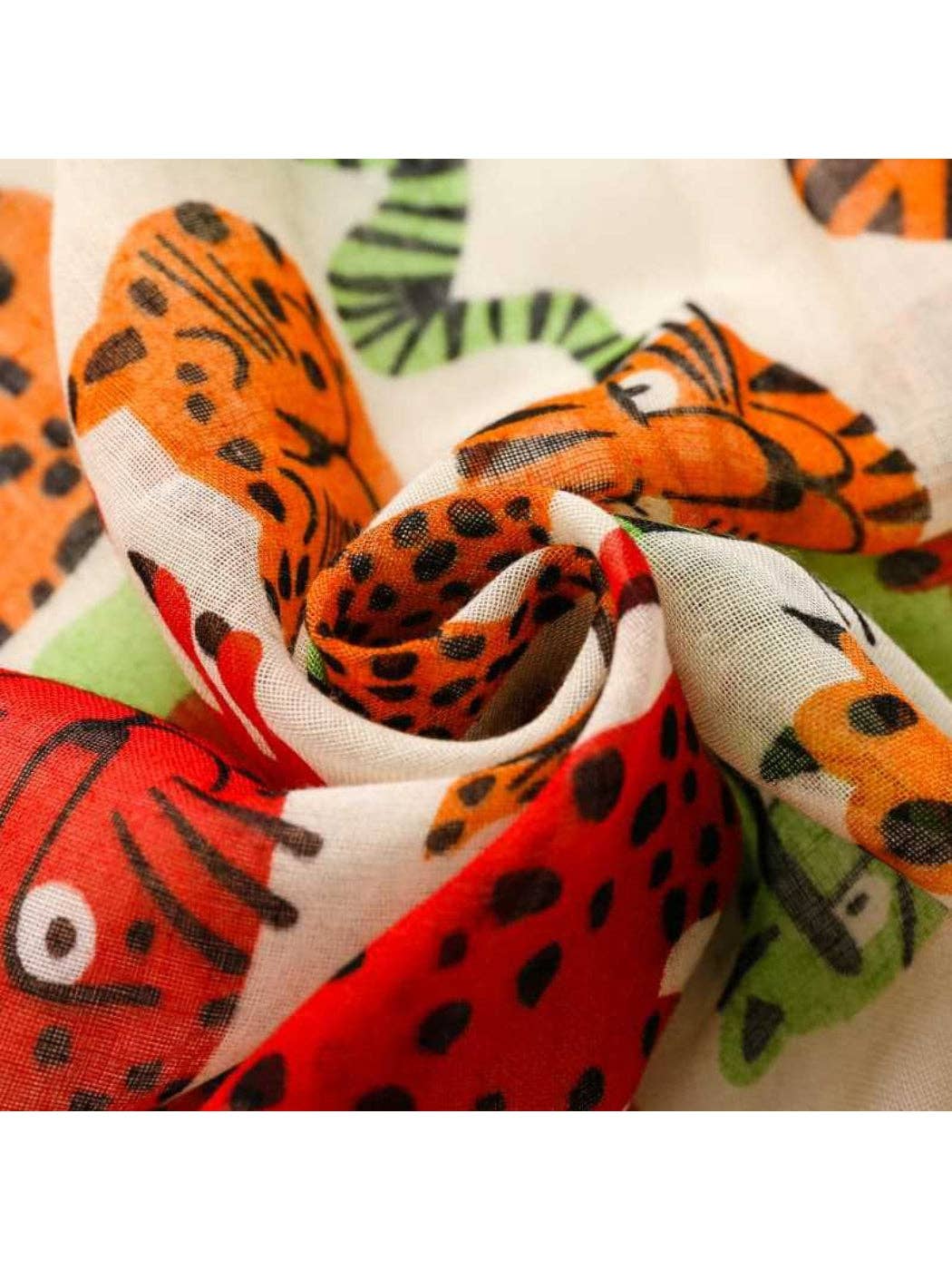 Playful Animal Print Scarf