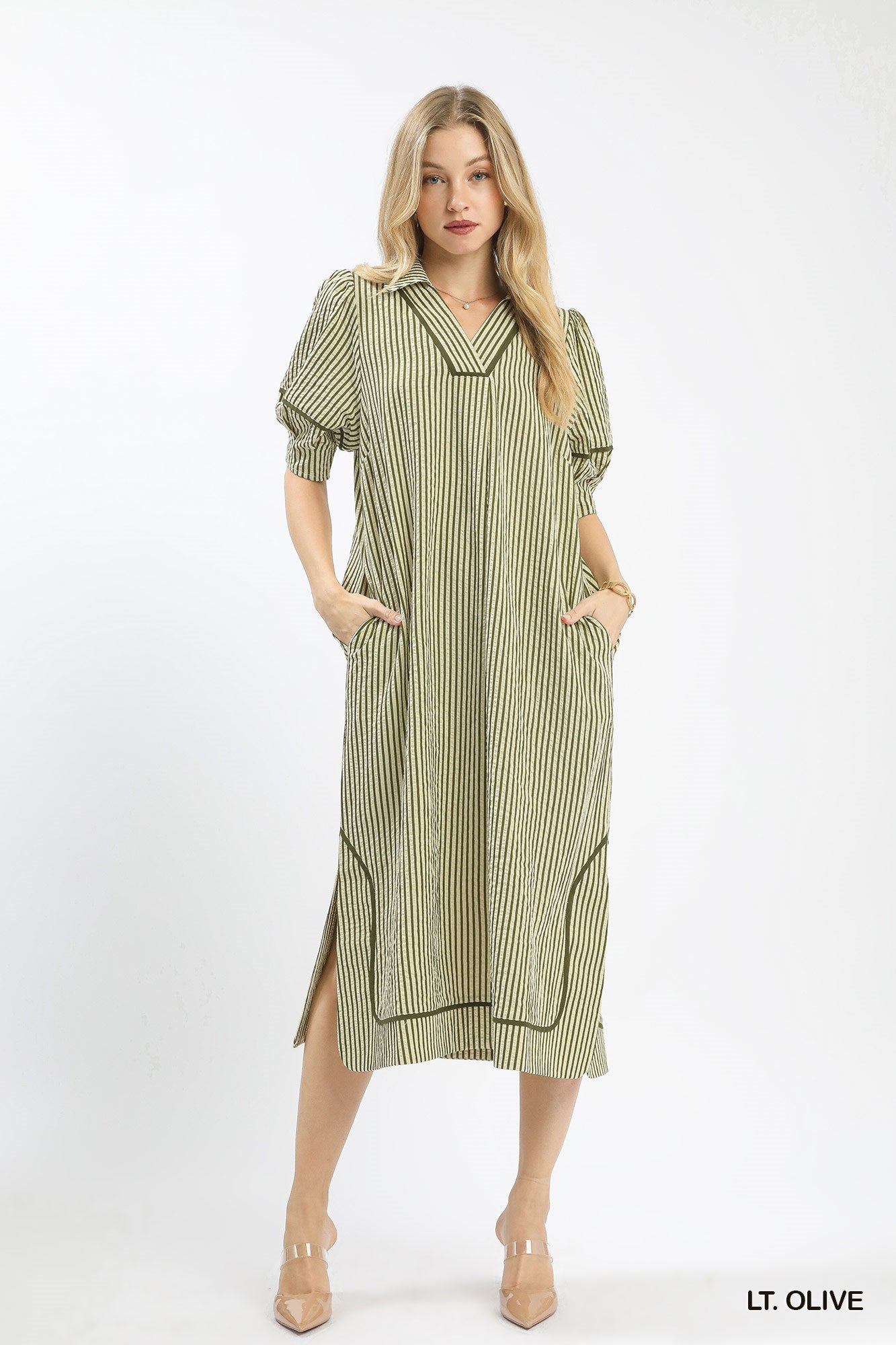 Striped Midi Dress
