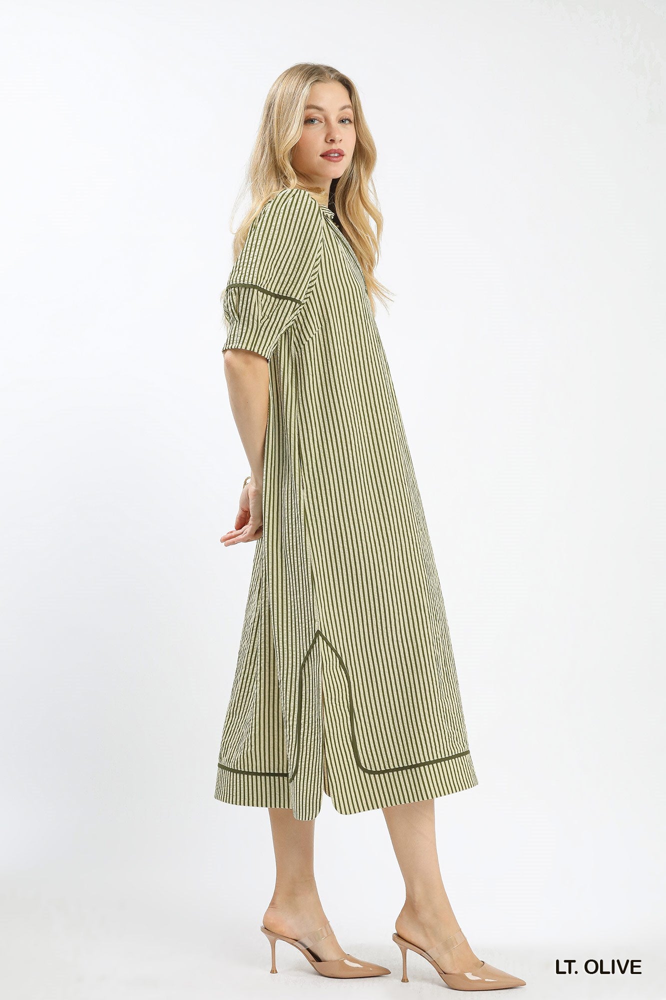 Striped Midi Dress