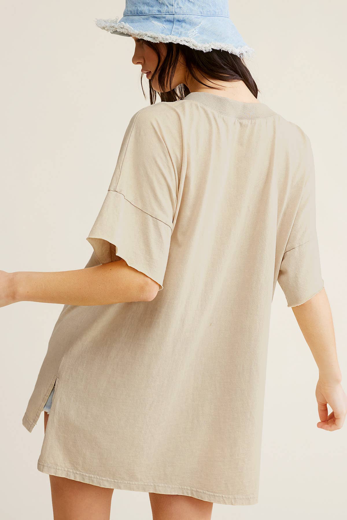 Mineral Washed  Short Sleeve Top