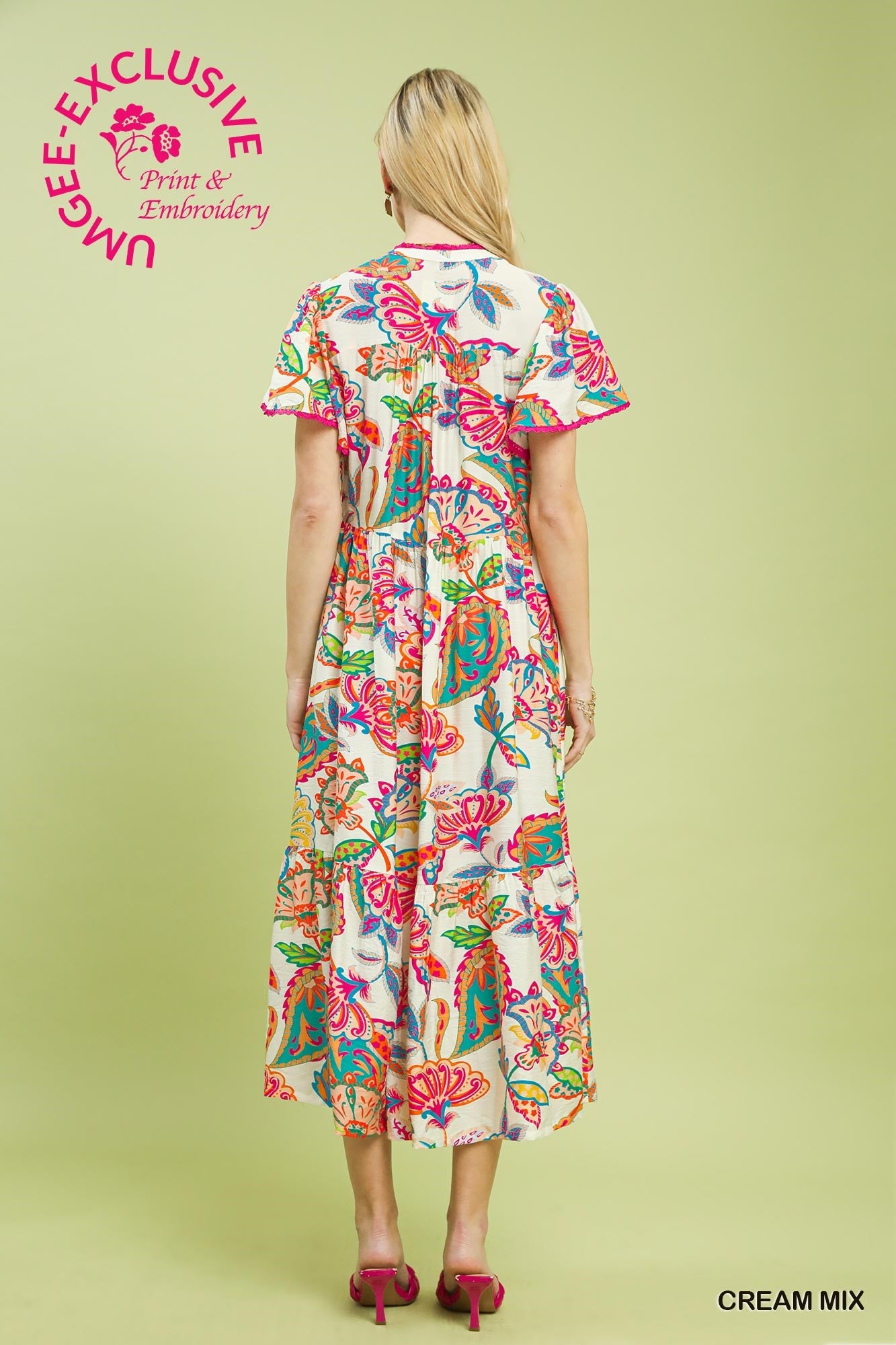 Boho Tiered Midi Dress