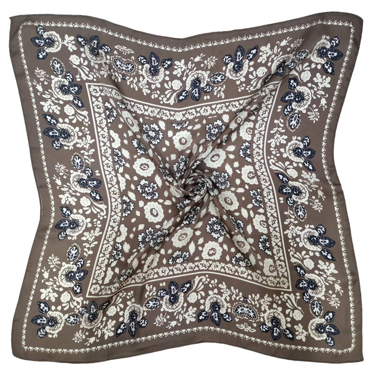 Floral Print Square Scarf