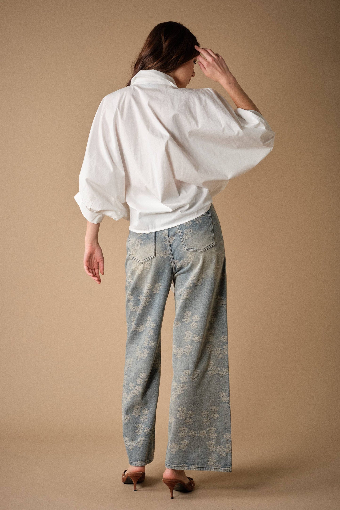 Statement Button Front Tie Shirt