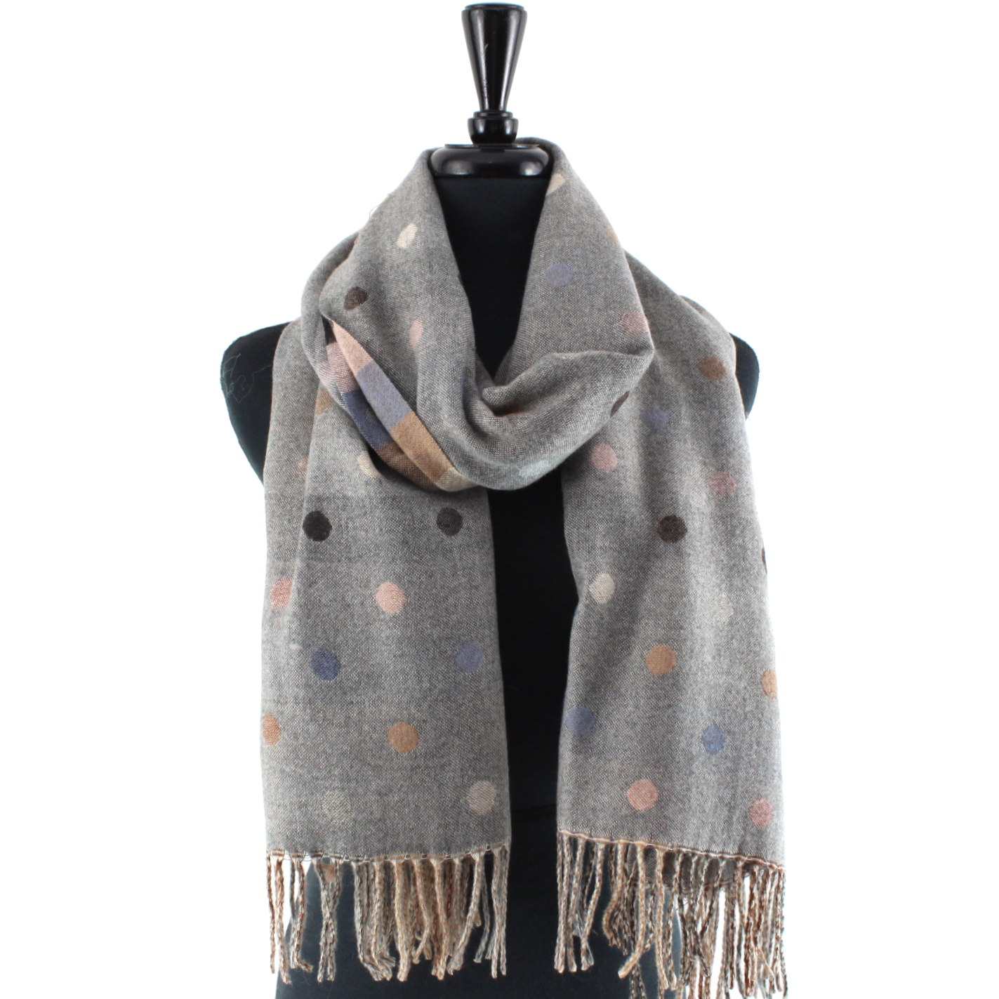 Polka Dots Reversible Scarf