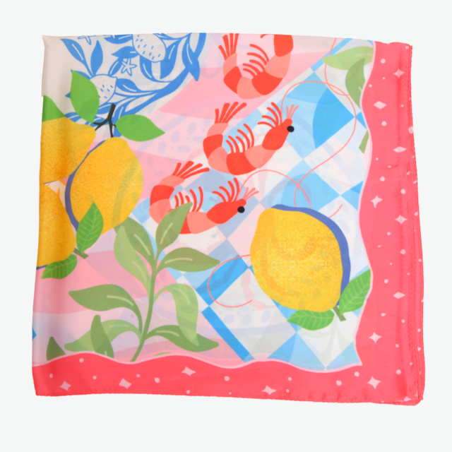 Sealife Lightweight Square Scarf