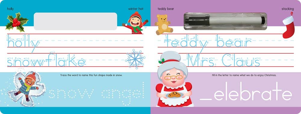 Merry Christmas Write-On and Wipe-Off : Learn to Write